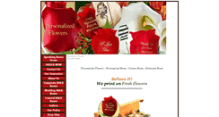 Desktop Screenshot of personalizedflowers.com
